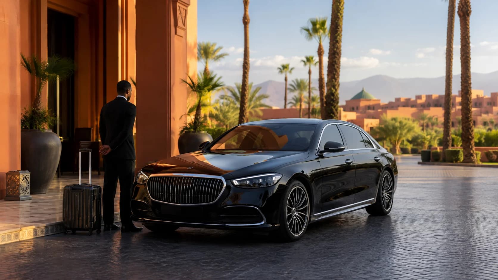Transferts VIP à Marrakech : Mercedes, BMW & Voitures Premium