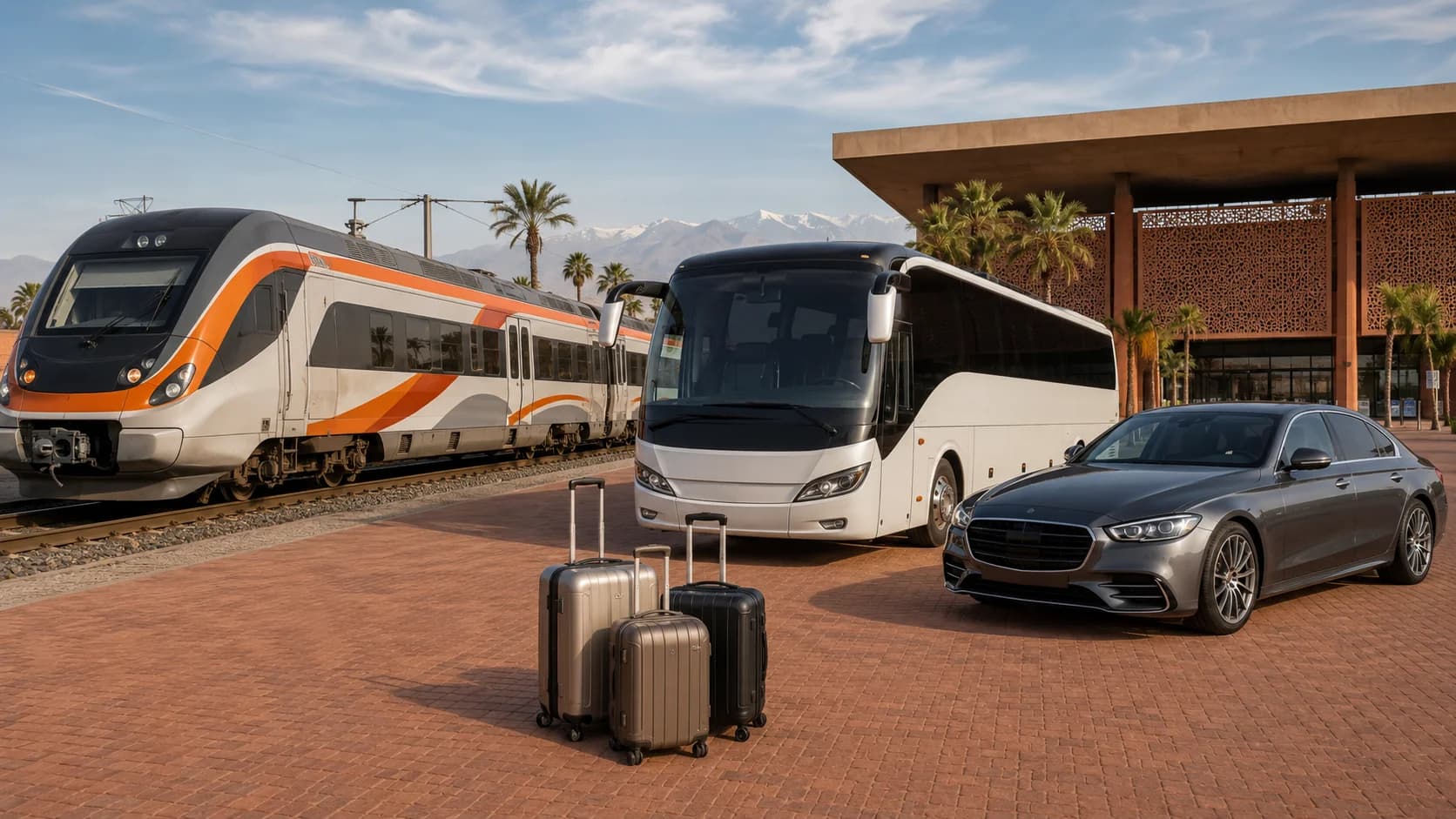 Comboio, Autocarro ou Transfer Privado de Marraquexe: Guia Inteligente