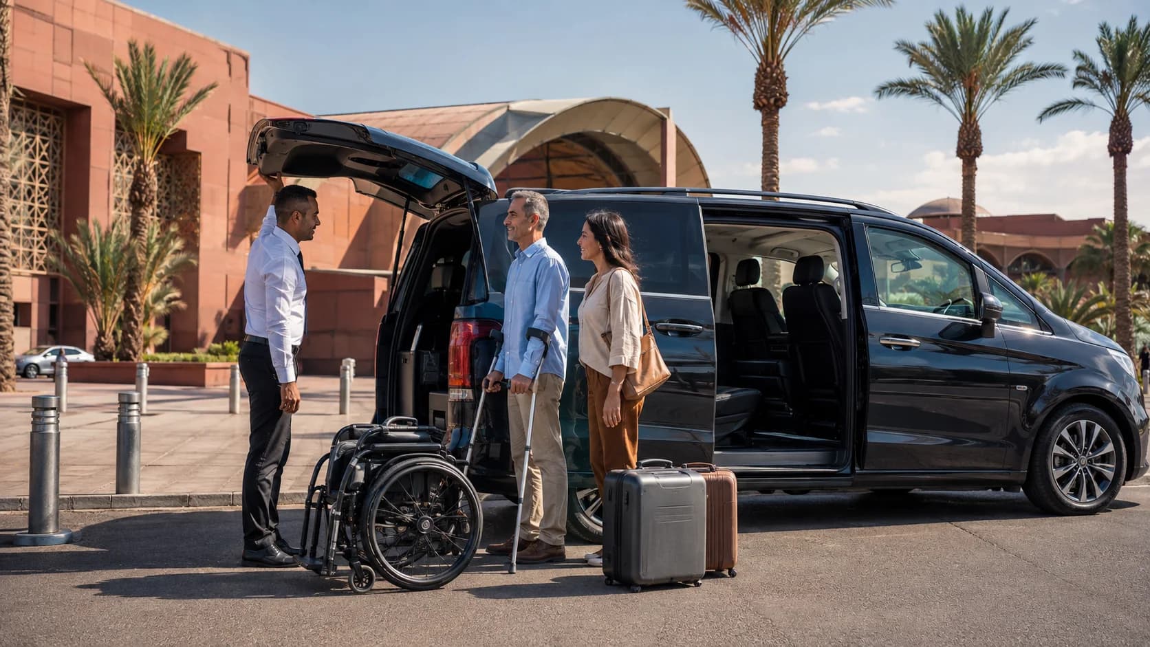 Flughafentransfer Marrakech für Rollstuhlfahrer & eingeschränkte Mobilität