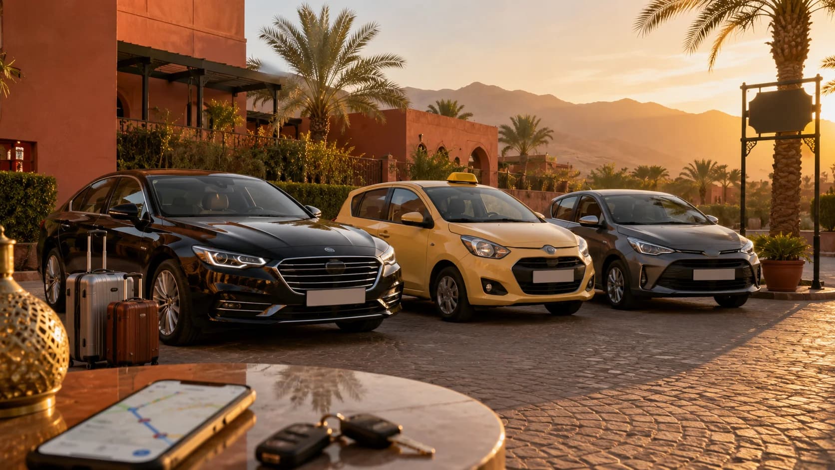 Táxi vs Motorista Particular vs Aluguel de Carro em Marraquexe: Qual Escolher?