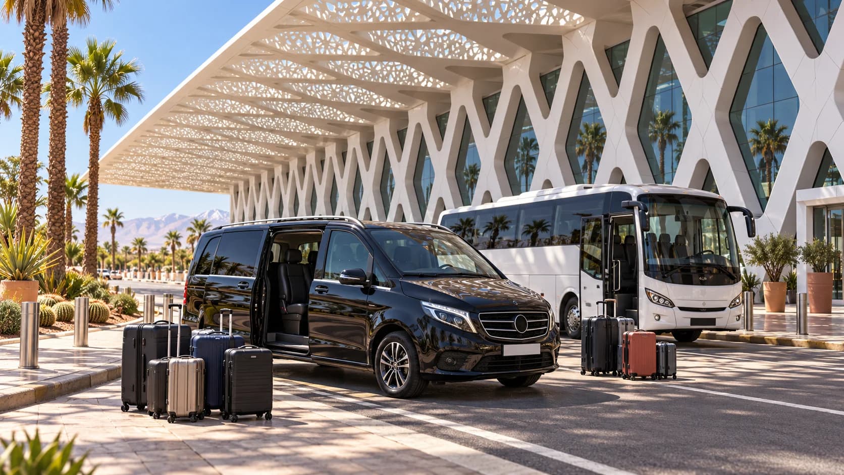 Transfer do Aeroporto de Marrakech para Grupos em Voos Separados